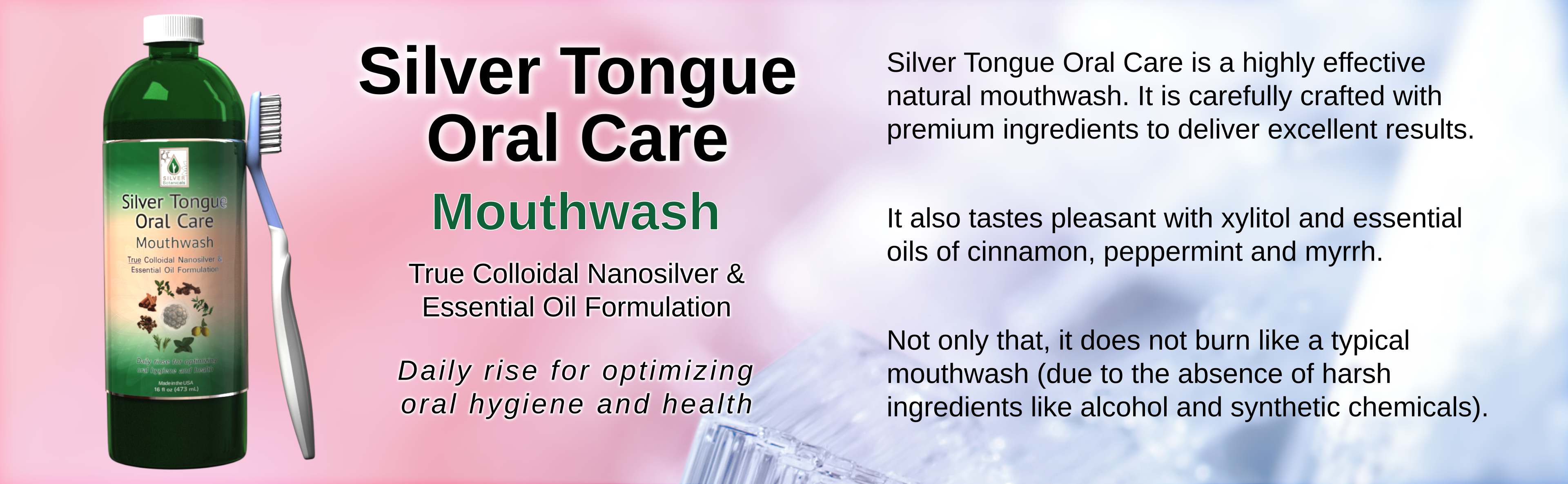 Silver Tongue Oral Care Mouthwash