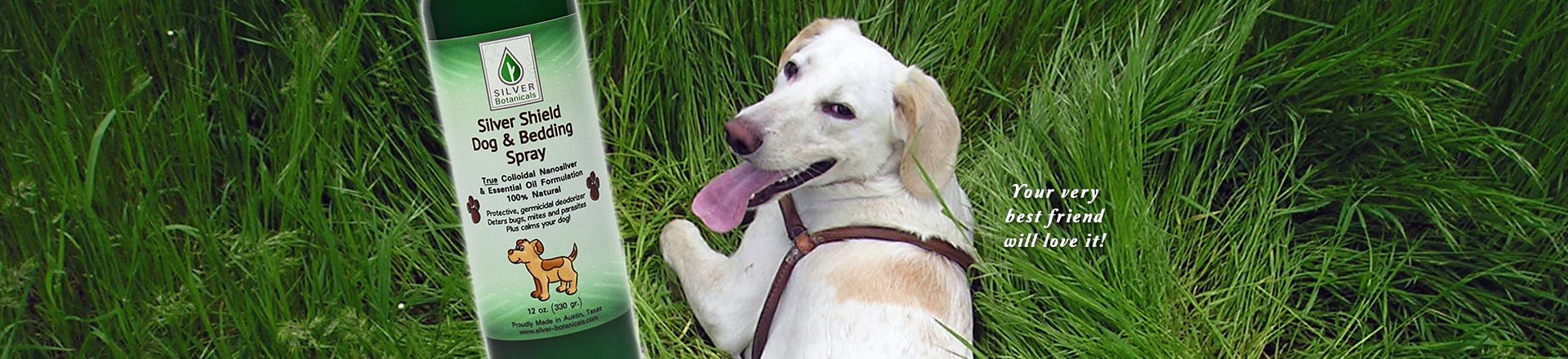 Silver Shield Dog & Bedding Spray - Your very best friend will love It!