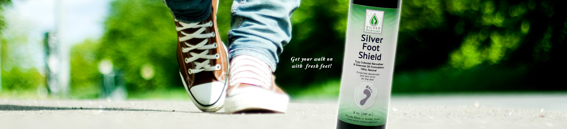Silver Foot Shield - Get your walk on with fresh feet!