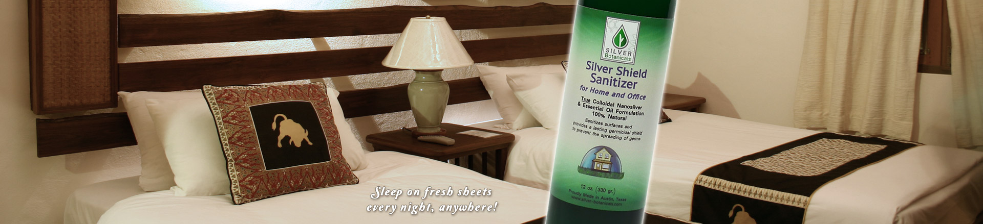 Silver Shield Housespray - Sleep on fresh sheets every night, anywhere!