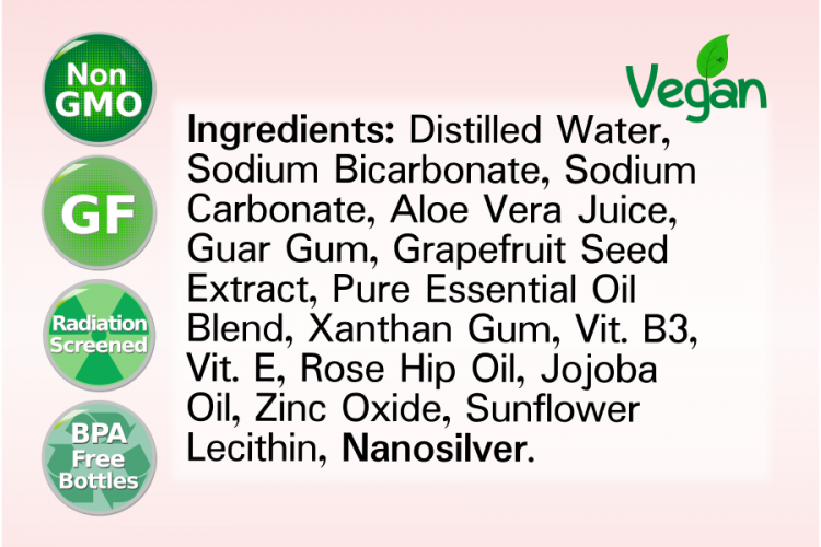 Silver Shield Deodorant - Floral Sensitive Skin Formula Ingredients