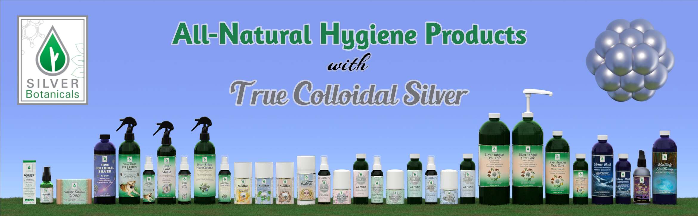 Silver Botanicals Family of Products Silver Botanicals Family of Products