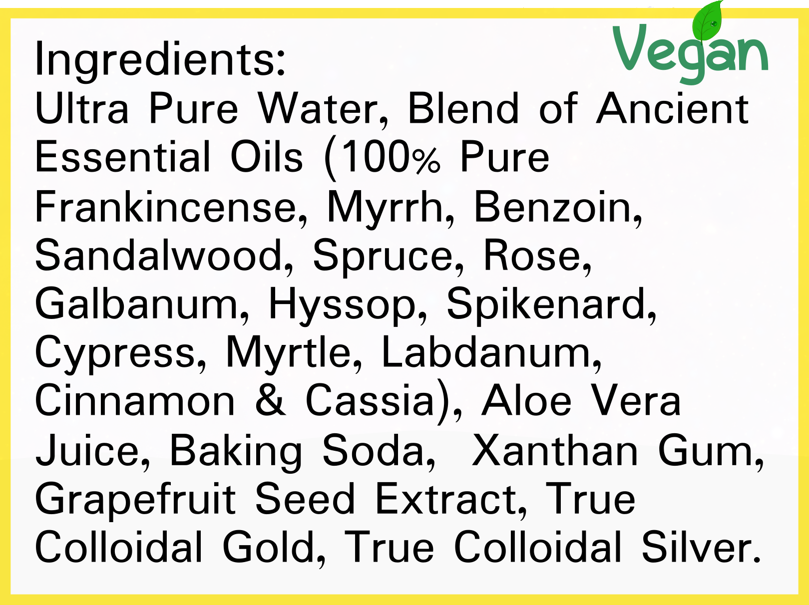 Gifts From The Magi Ingredients