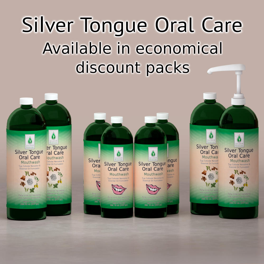 True Colloidal Silver & Essential Oils Mouthwash / Oral Care Series / Products Silver Botanicals